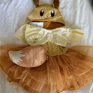Pokemon Eevee Costume with Gold and Brown Tutu